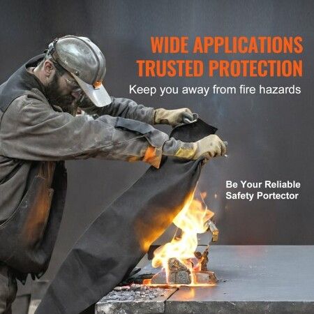 37" x 36" Welding Blankets Flame Retardant Welding Mat Up To 1800°F 4 Pack