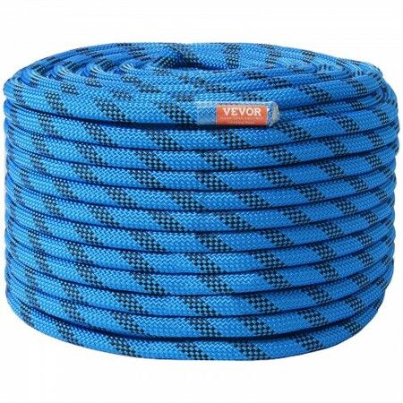 12.7mm Static Climbing Rope 38M(125ft) Outdoor Rock Climbing Rope Blue