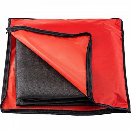 10 x 10 Ft Welding Blanket Black Fiberglass Blanket Portable Fiberglass Fire Retardant Blanket Welding Mat Welding Fireproof Thermal Resistant Insulation