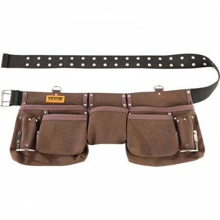 Tool Belt Carpenter Construction Tool Pouch 13 Pockets 73.6-137.2 cm Waist