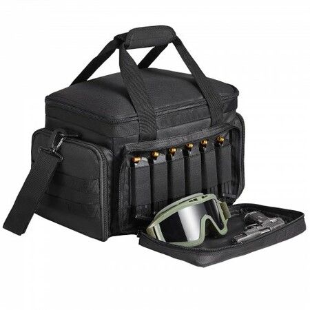 Soft Pistol Case for 4 Pistols Handgun Bag Outdoor Hunting Shooting Black