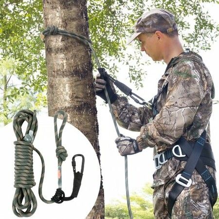 Tree Stand Safety Rope 30 ft/91.44 m Treestand Lifeline Rope 0.6'' 30KN