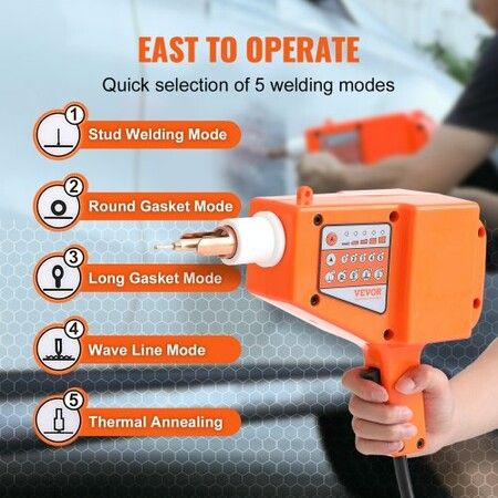 Stud Welder Dent Repair Kit 800W Spot Welder Stud with 5 Welding Modes