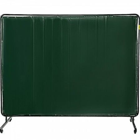 Welding Curtain Welding Screens 6' x 8' Flame Retardant Vinyl with Frame Green