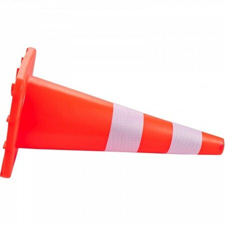 Safety Cones 28 in/73 cm Height 10 PCS PVC Orange Traffic Cone with 2 Reflective Collars and Weighted Base Used for Traffic Control Driveway Road Parking