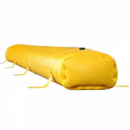 Flood Bag 24 ft Length x 12 in Height Reusable PVC Water Diversion Tubes Lightweight with Excellent Waterproof Effect Used for Doorways Garages Yellow