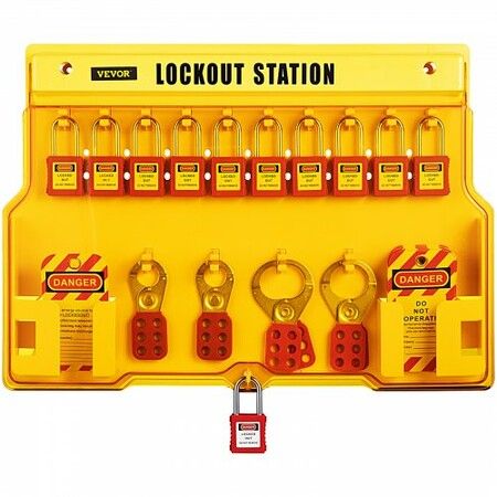 58 PCS Lockout Tagout Kits Electrical Safety Loto Kit Includes Padlocks Lockout Station Hasp Tags & Zip Ties Lockout Tagout Safety Tools