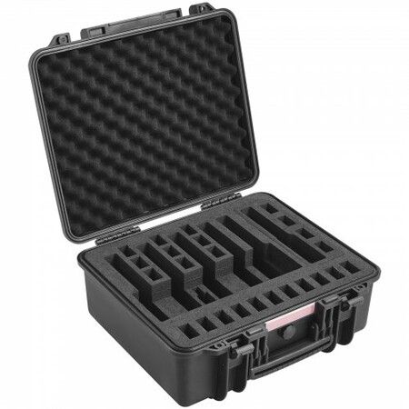 Hard Pistol Cases with Pre-cut Lining Lockable Pistol Case for 6 Pistol