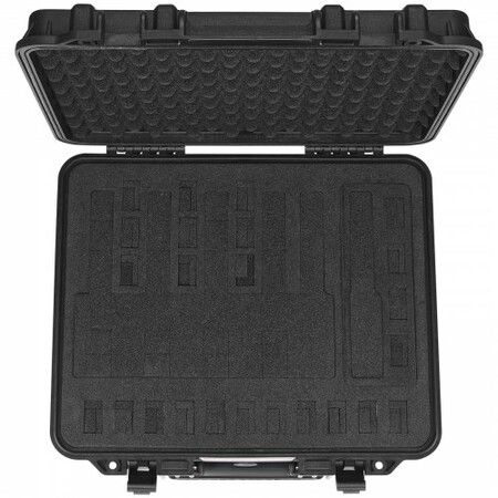 Hard Pistol Cases with Pre-cut Lining Lockable Pistol Case for 6 Pistol