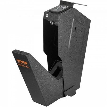 Mounted Gun Safe for Pistols Biometric Gun Safe 3 Access Ways for 1 Pistol