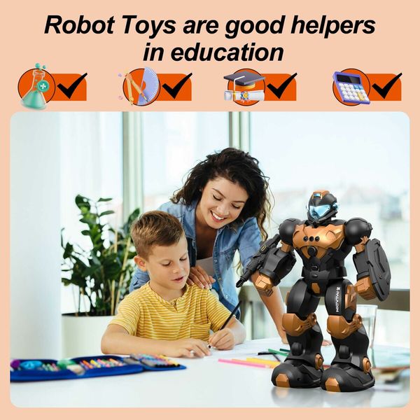 Programmable Remote Control Robot Smart Walking Music Dancing Toy for Kids Voice Control with Gesture Sensing Control , Robot Toys