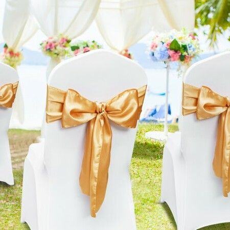 Stretch Spandex Chair Sashes Bows Chair Slipcover and Stretch Chair Sash Elastic Chair Bands Fitting Wedding Holiday Banquet Party Celebration