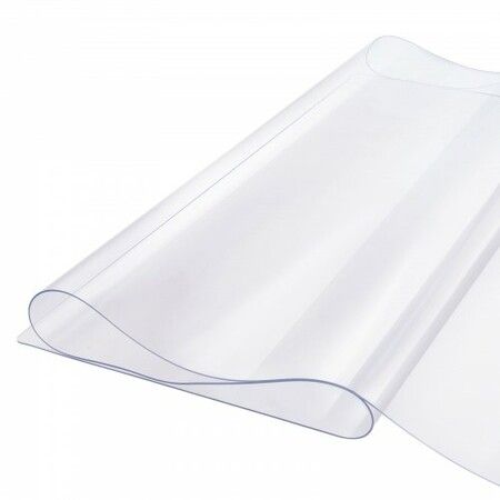 PVC Table Protector 42x96 Inch Clear Plastic Desk Protector 1.5mm Thick