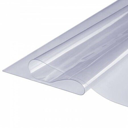 Clear Table Cover Protector 36" x 72" Table Cover 1.5 mm Thick PVC Plastic Tablecloth Waterproof Desktop Protector for Writing Desk Coffee Table