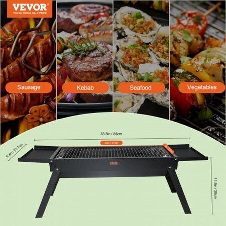 Foldable Compact BBQ Grill Portable Charcoal Grill Outdoor Travel Camping