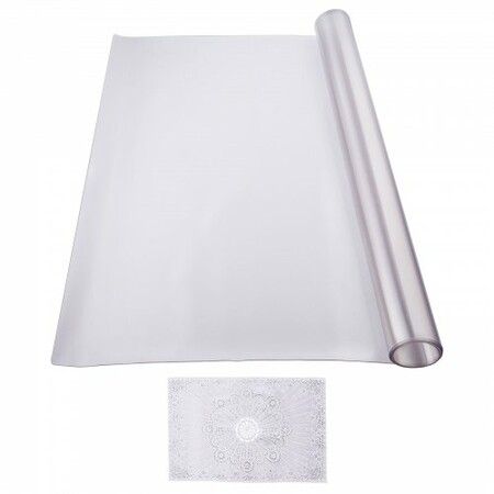 PVC Table Protector 24x48 Inch Frosted Plastic Desk Protector 1.5mm Thick