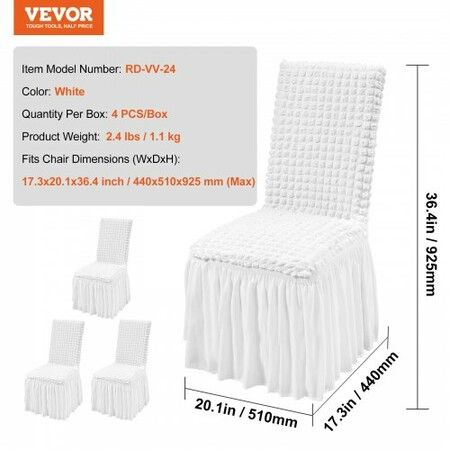 Stretch Spandex Folding Chair Covers Universal Fitted Chair Cover with Skirt Removable Washable Protective Slipcovers for Wedding Holiday Banquet Party