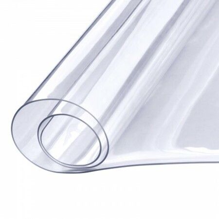 Clear Table Cover Protector 24" x 48"/613 x 1230.2 mm Table Cover 1.5 mm Thick PVC Plastic Tablecloth Waterproof Desktop Protector