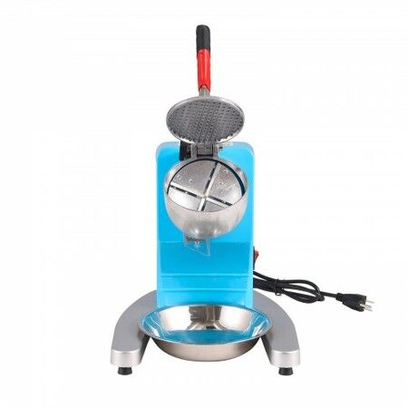 Ice Crushers Machine 220lbs Per Hour Electric Snow Cone Maker with 4 Blades Stainless Steel Shaved Ice Machine with Cover and Bowl 300W Ice Shaver Machine