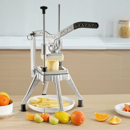 Commercial Vegetable Fruit Chopper 1/4" Blade Heavy Duty Professional Food Dicer Kattex French Fry Cutter Onion Slicer Stainless Steel for Tomato Peppers