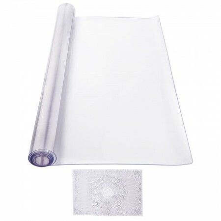 PVC Table Protector 42x72 Inch Clear Plastic Desk Protector 2.0mm Thick