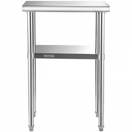 650x457mm Stainless Steel Work Prep Table Commercial Food Prep Table