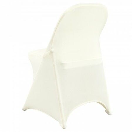 Stretch Spandex Folding Chair Covers Universal Fitted Chair Cover Removable Washable Protective Slipcovers for Wedding Holiday Banquet Party Celebration