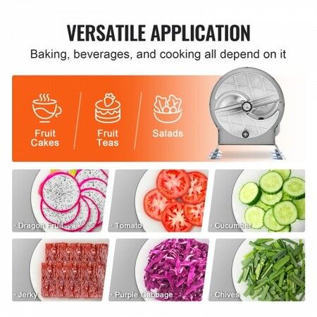 Manual Vegetable Fruit Slicer 0-0.5"/0-12mm Thickness Adjustable Commercial Slicer Machine Stainless Steel Food Cutter Slicing Machine with 2 Spare Blades