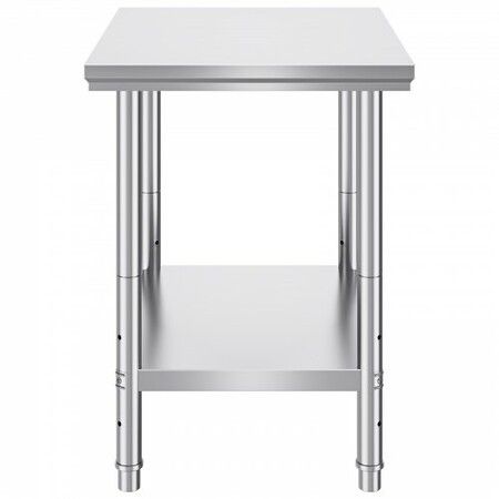 Commercial Worktable & Workstation 24 x 30 x 32 Inch Stainless Steel Work Table Heavy Duty Commercial Food Prep Work Table for Home Kitchen Restaurant