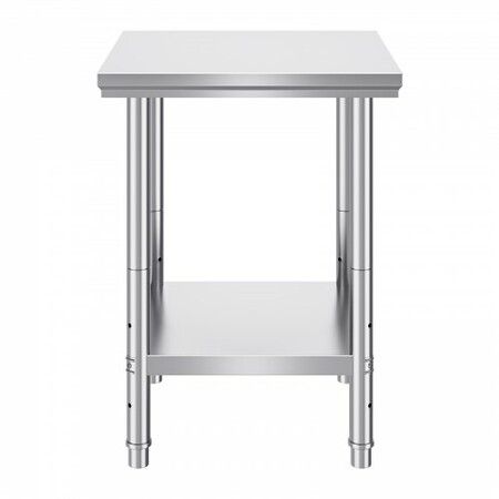 Non-magnetic Stainless Steel 610x610mm Commercial Kitchen cooking Table 50mm Table Thickness For Commercial Office Public And Home Use