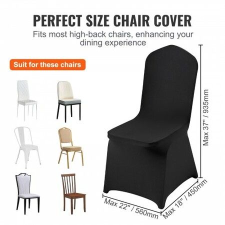 Stretch Spandex Folding Chair Covers Universal Fitted Chair Cover Removable Washable Protective Slipcovers for Wedding Holiday Banquet Party Celebration