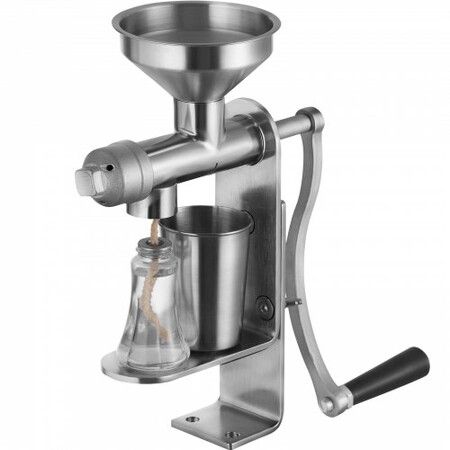 Manual Oil Press Machine Stainless Steel Oil Extractor Machine Detachable Oil Presser for Effortless Cleaning Household Oil Expeller for Pressing Peanuts