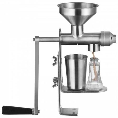 Manual Oil Press Machine Stainless Steel Oil Extractor Machine Detachable Oil Presser for Effortless Cleaning Household Oil Expeller for Pressing Peanuts