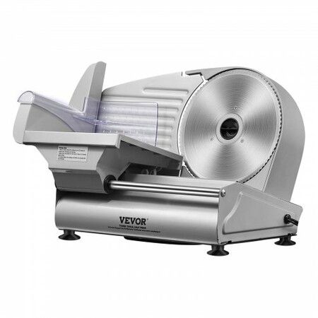 Meat Slicer 180W Electric Deli Food Slicer with 7.5" SUS420 Stainless Steel Blade and Blade Guard 0 - 0.6 inch Adjustable Thickness for Home Use