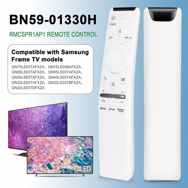 Frame TV Remote Replacement for Samsung Smart TV Remote BN59-01330H/RMCSPR1AP1 with Voice Control,Compatible with Samsung QLED 4K UHD Quantum HDR Smart TV