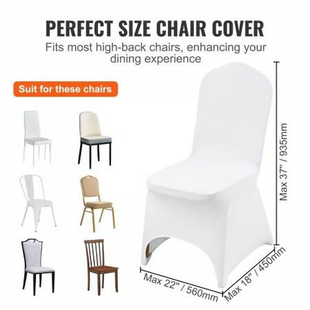 Stretch Spandex Folding Chair Covers Universal Fitted Arched Front Cover Removable Washable Protective Slipcovers for Wedding Holiday Banquet Party