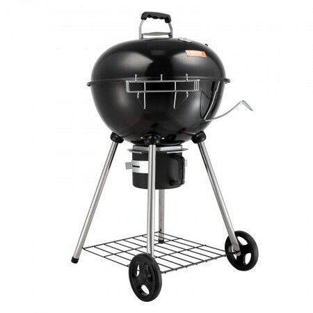 22" Kettle Charcoal Grill Premium Kettle Grill with Wheels Grate and Cover Porcelain-Enameled Lid and Firebowl with Slide Out Ash Catcher Thermometer