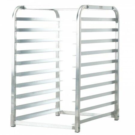 Bun Pan Rack 10-Tier Commercial Bakery Racks with Brake Wheels Aluminum Racking Trolley Storage for Half & Full Sheet Speed Rack 660x515x985 mm