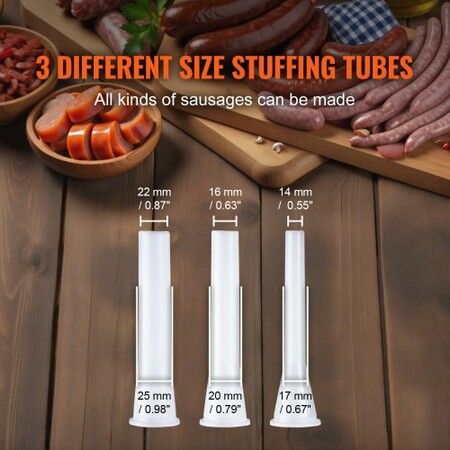 Manual Sausage Stuffer 2 L Vertical Sausage Machine 304 Stainless Steel