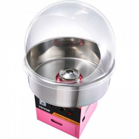 Commercial Cotton Candy Machine with Cover Sugar Floss Maker 1000W Party