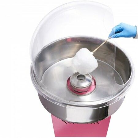 Commercial Cotton Candy Machine with Cover Sugar Floss Maker 1000W Party