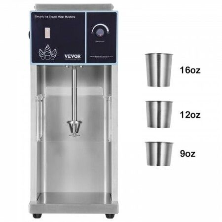 Ice Cream Blender 400W  Ice Cream Mixer Stir Machine 304 Stainless Steel