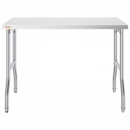 Stainless Steel Kitchen Bench Folding Commercial Prep Table 1220x610 mm