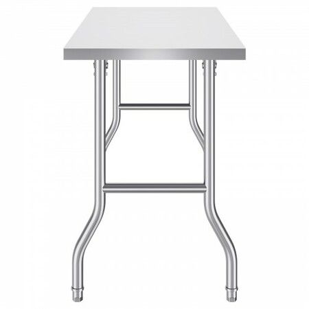 Stainless Steel Kitchen Bench Folding Commercial Prep Table 1220x610 mm