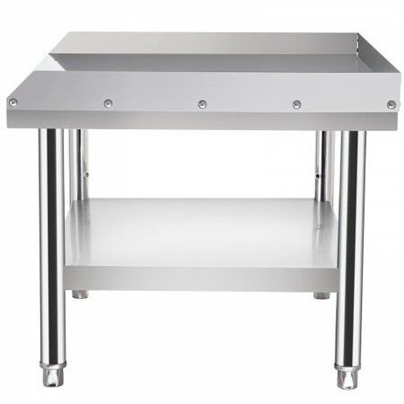 Stainless Steel Equipment Grill Stand 122 x 76 x 61cm Stainless Table Grill Stand Table with Adjustable Storage Undershelf Equipment Stand Grill Table