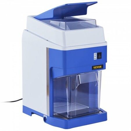 Commercial Ice Shaver Crusher 120kg Per Hour Electric Snow Cone Maker with 2kg Ice Box 300W Tabletop Shaved Ice Machine for Parties Events Snack Bar