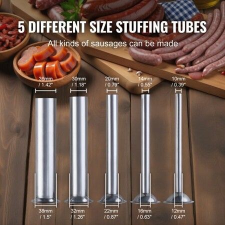 Manual Sausage Stuffer 7 L Vertical Sausage Machine 304 Stainless Steel