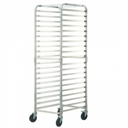 Bun Pan Rack 20-Tier Commercial Bakery Racks w/ Brake Wheels Aluminum Racking Trolley Storage for Half & Full Sheet Speed Rack For Kitchen Bread Baking