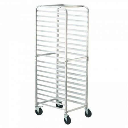 Bun Pan Rack 20-Tier Commercial Bakery Racks w/ Brake Wheels Aluminum Racking Trolley Storage for Half & Full Sheet Speed Rack For Kitchen Bread Baking