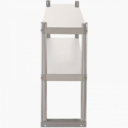 Double Overshelf Stainless Steel Overshelf 2-Tier 30x152cm for Prep Table